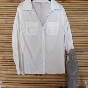 Faded Glory white button down, Size1X (16-18)
